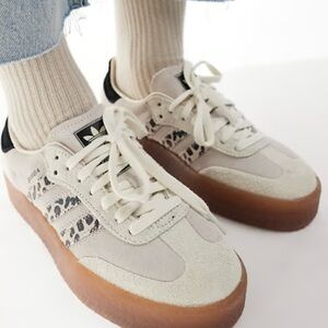 adidas Samba W Sneakers - Leopard Off White
